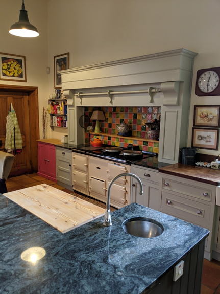 Hand Painted Kitchen Lapley - Staffordshire Hand Painted Kitchen Lapley - Staffordshire