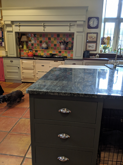 Hand Painted Kitchen Lapley - Staffordshire Hand Painted Kitchen Lapley - Staffordshire