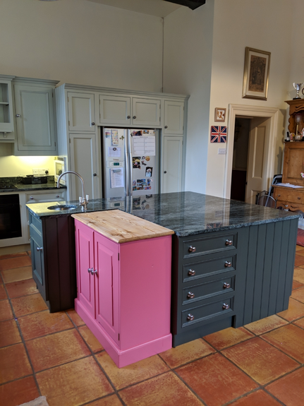 Hand Painted Kitchen Lapley - Staffordshire Hand Painted Kitchen Lapley - Staffordshire