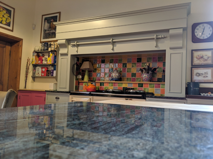 Hand Painted Kitchen Lapley - Staffordshire Hand Painted Kitchen Lapley - Staffordshire